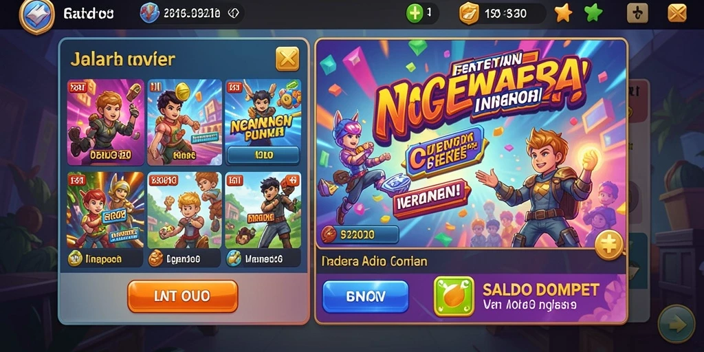 Screenshot menampilkan beberapa tema slot yang menarik.