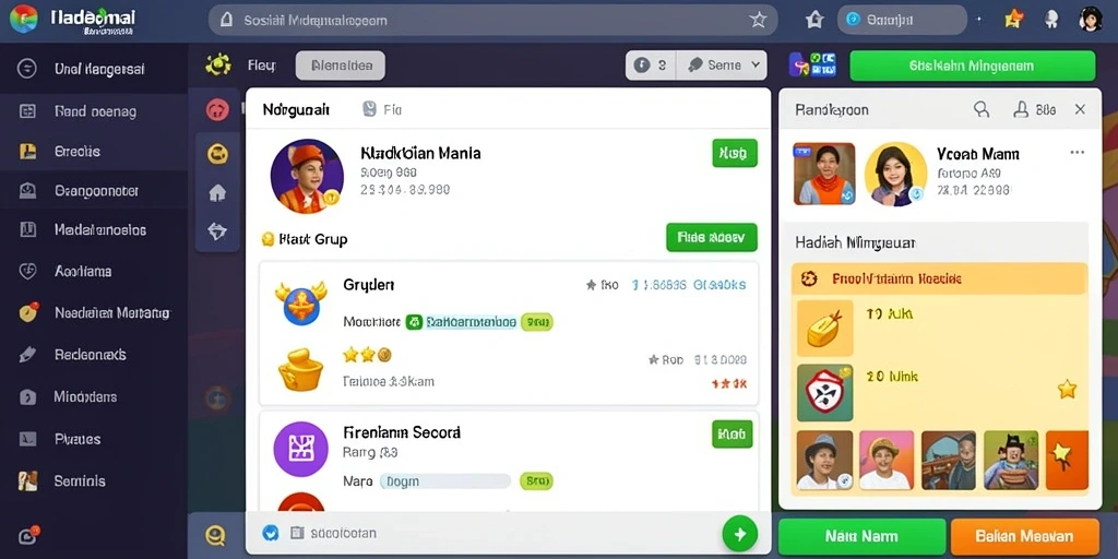 Fitur multiplayer yang memungkinkan interaksi antar pemain.